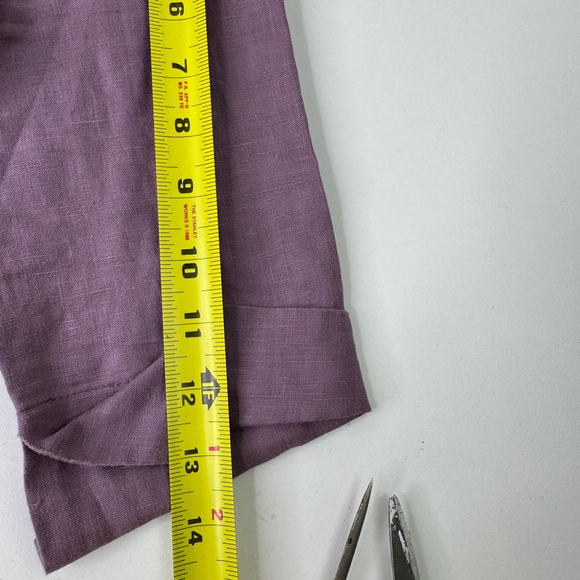 Vivian Shyu Dusty Rose Short Sleeve Linen Three Button Lightweight Blazer - Picture 6 of 8